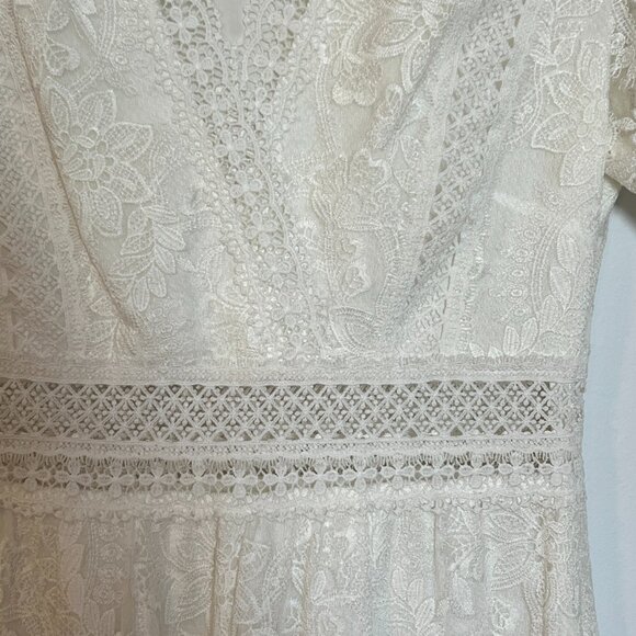 THE KOOPLES Light Long Dress with Lace Detailing - Picture 6 of 8